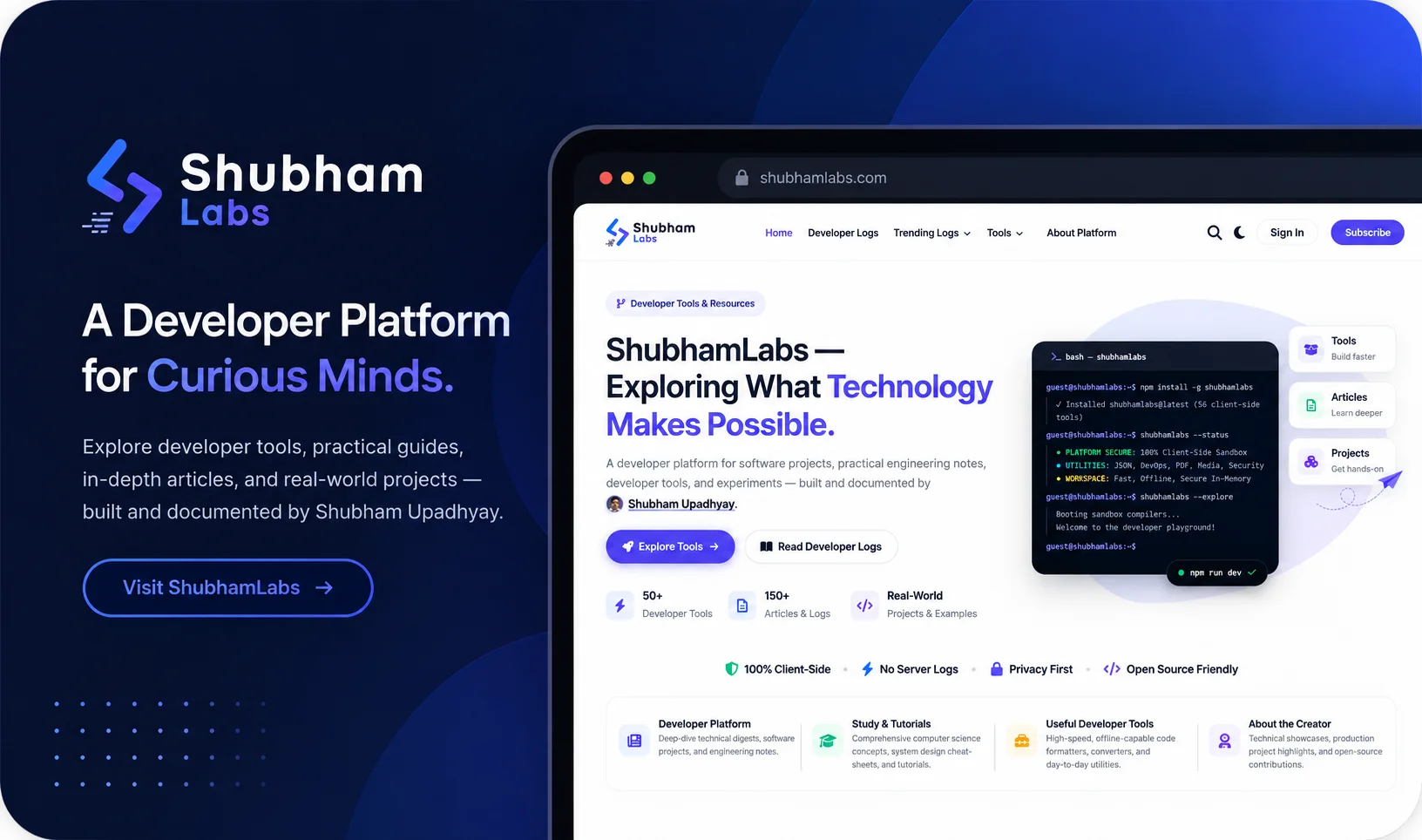 ShubhamLabs platform by Shubham Upadhyay