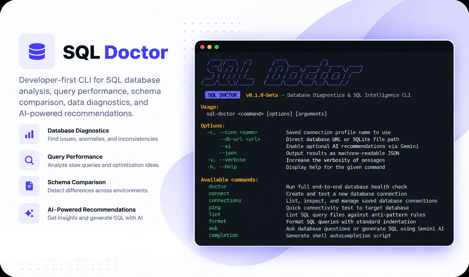 SQL Doctor CLI by Shubham Upadhyay